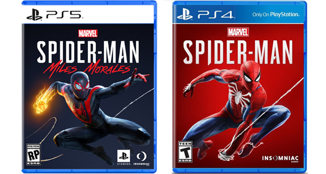 marvel's Spider-man miles morales box art ps5 case design
