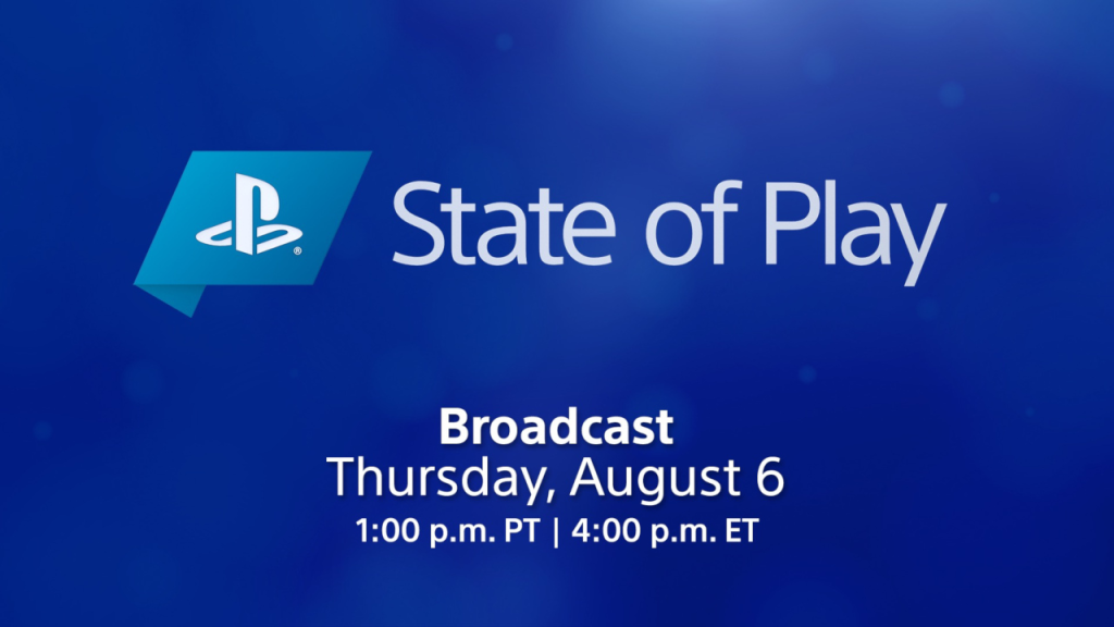 Playstation state of play watch here august 6