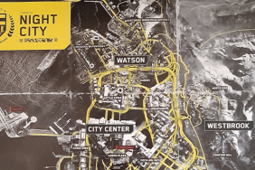 Cyberpunk 2077 map night city