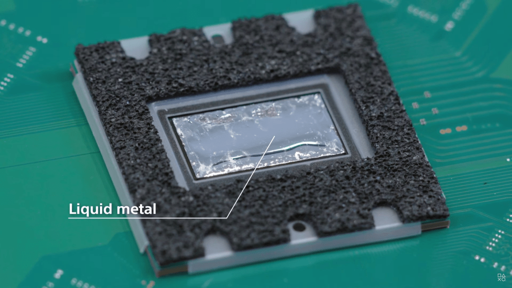 PS5 teardown liquid metal cooling