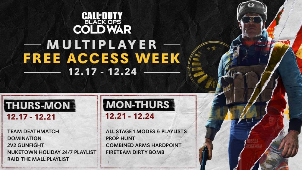 CCall of Duty: Black Ops Cold War Free Weekend