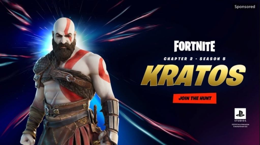 fortnite kratos god of war skin