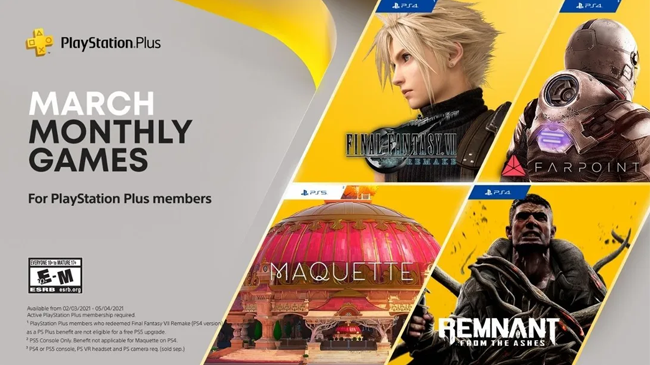 Final Fantasy VII Remake Joins The PlayStation Plus Free Game List For  March 2021 