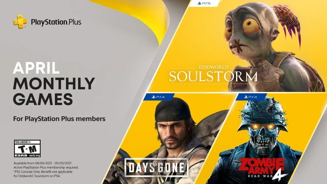 parfume Booth metodologi PSA: April 2021 PlayStation Plus Free Games Are Now Available