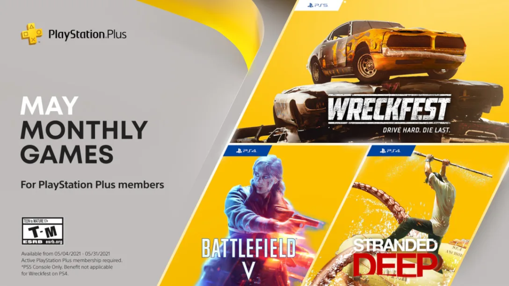 May 2021 PS Plus free games