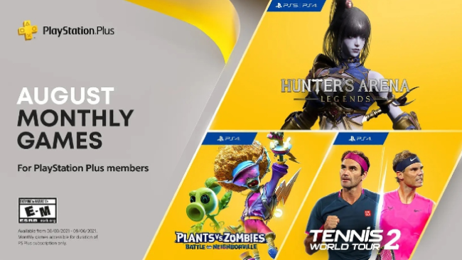 klinge vedhæng metallisk PSA: August 2021 PlayStation Plus Free Games Are Now Available