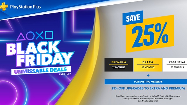 PS Plus Black Friday Discount Allows Stacking and Upgrading