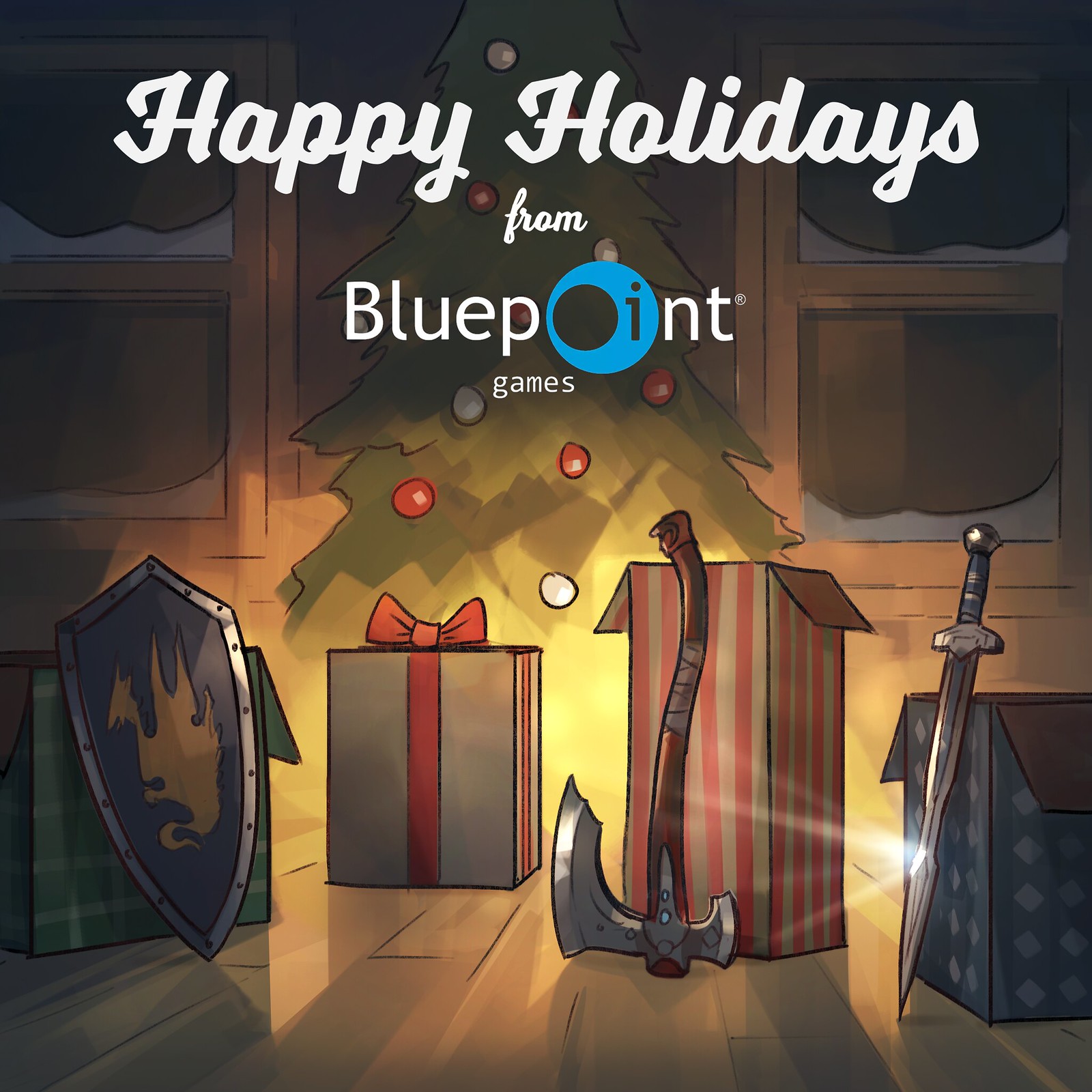 bluepoint games holiday card 2022