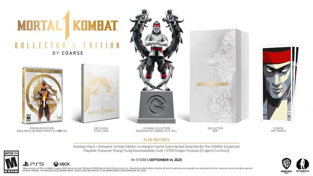 Mortal Kombat 1 Kollector's Edition Shows Off Liu Kang Statue