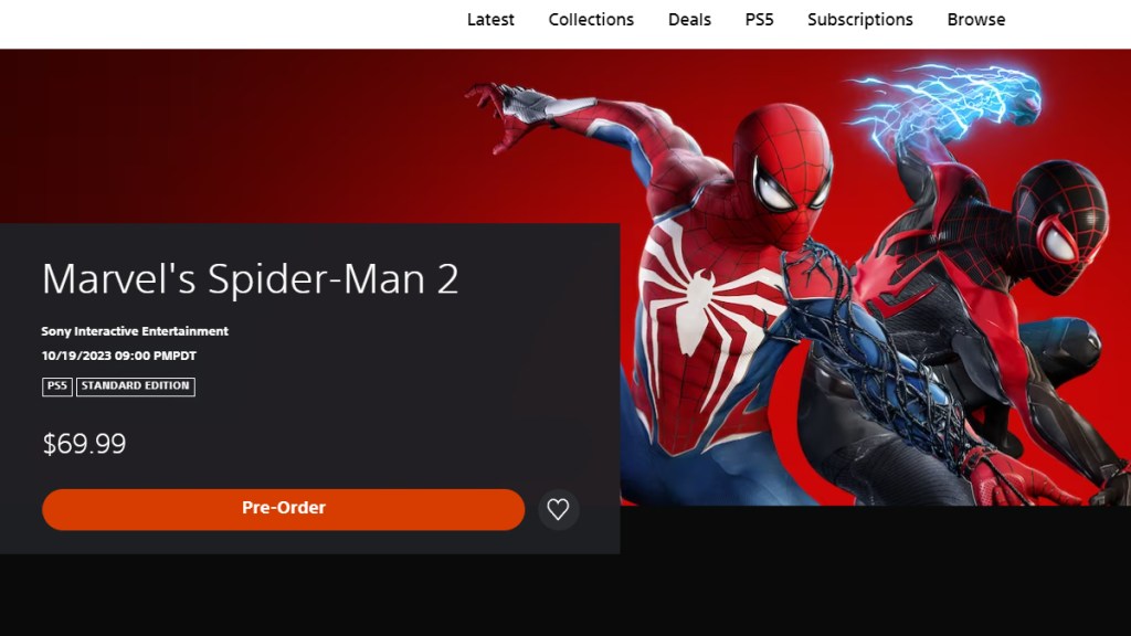 Spider-Man 2 Pre-Orders Have Gone Live