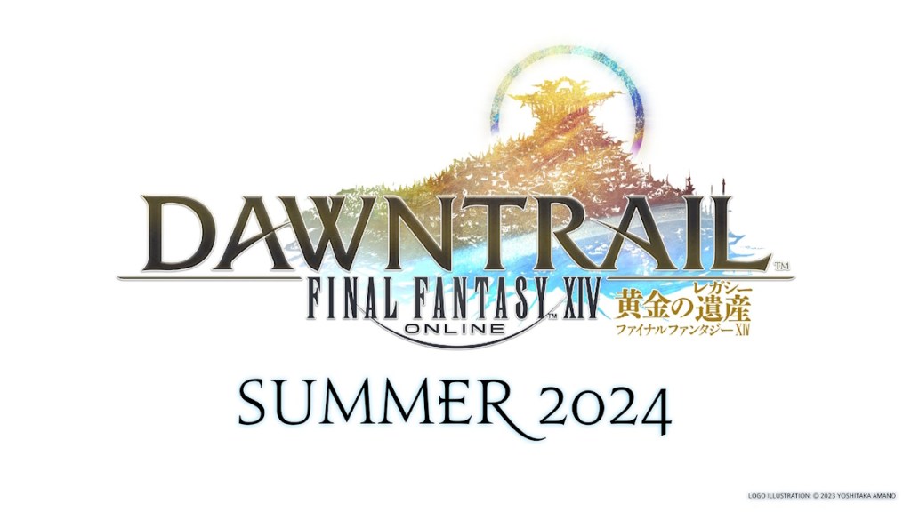 Promo image for Final Fantasy 14 Dawntrail expansion.