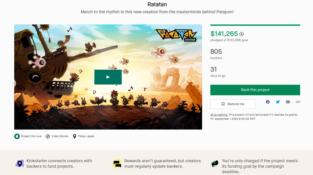 Ratatan Kickstarter Hits Goal in Less Than an Hour, Inches Toward Console Ports