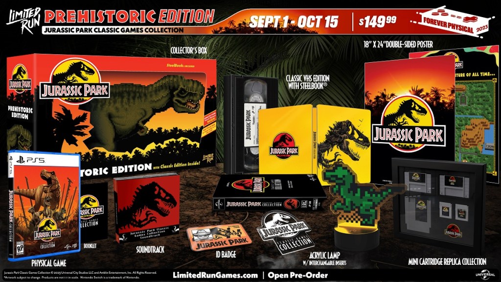 Jurassic Park Classic Games Collection Prehistoric Edition