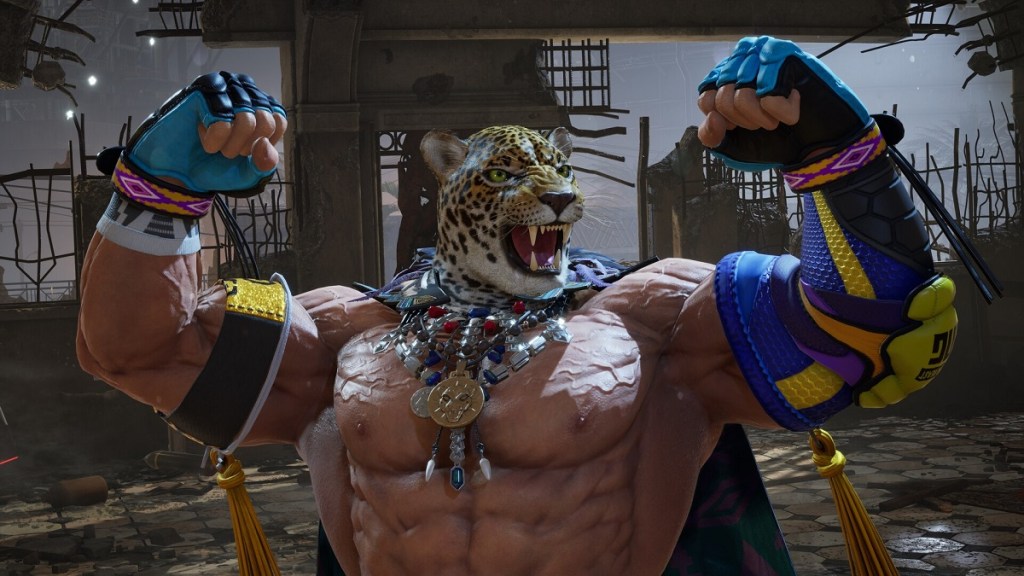 Tekken 8: King posing.