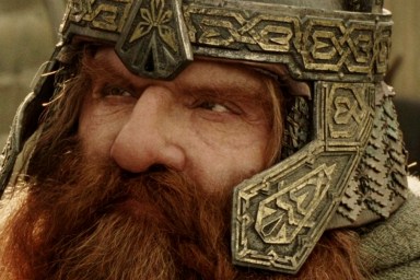 John Rhys-Davies in The Lord of the Rings as Gimli.