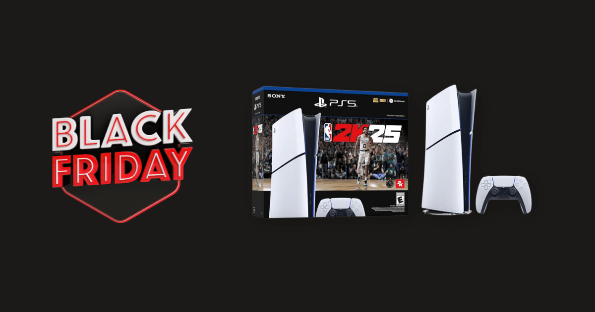 PlayStation 5 Slim NBA 2K25 Bundle at Only $375 for Black Friday