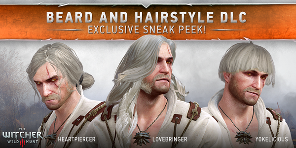 The Witcher 3 Beard and Hairstyle DLC