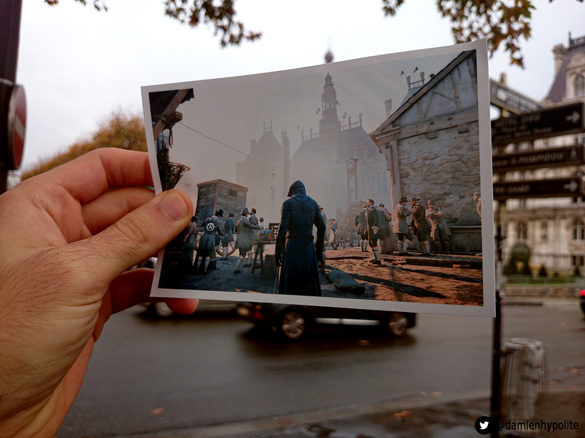 Assassin's Creed Unity Compared to Modern-Day Paris