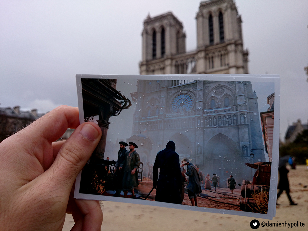 Assassin's Creed Unity Compared to Modern-Day Paris