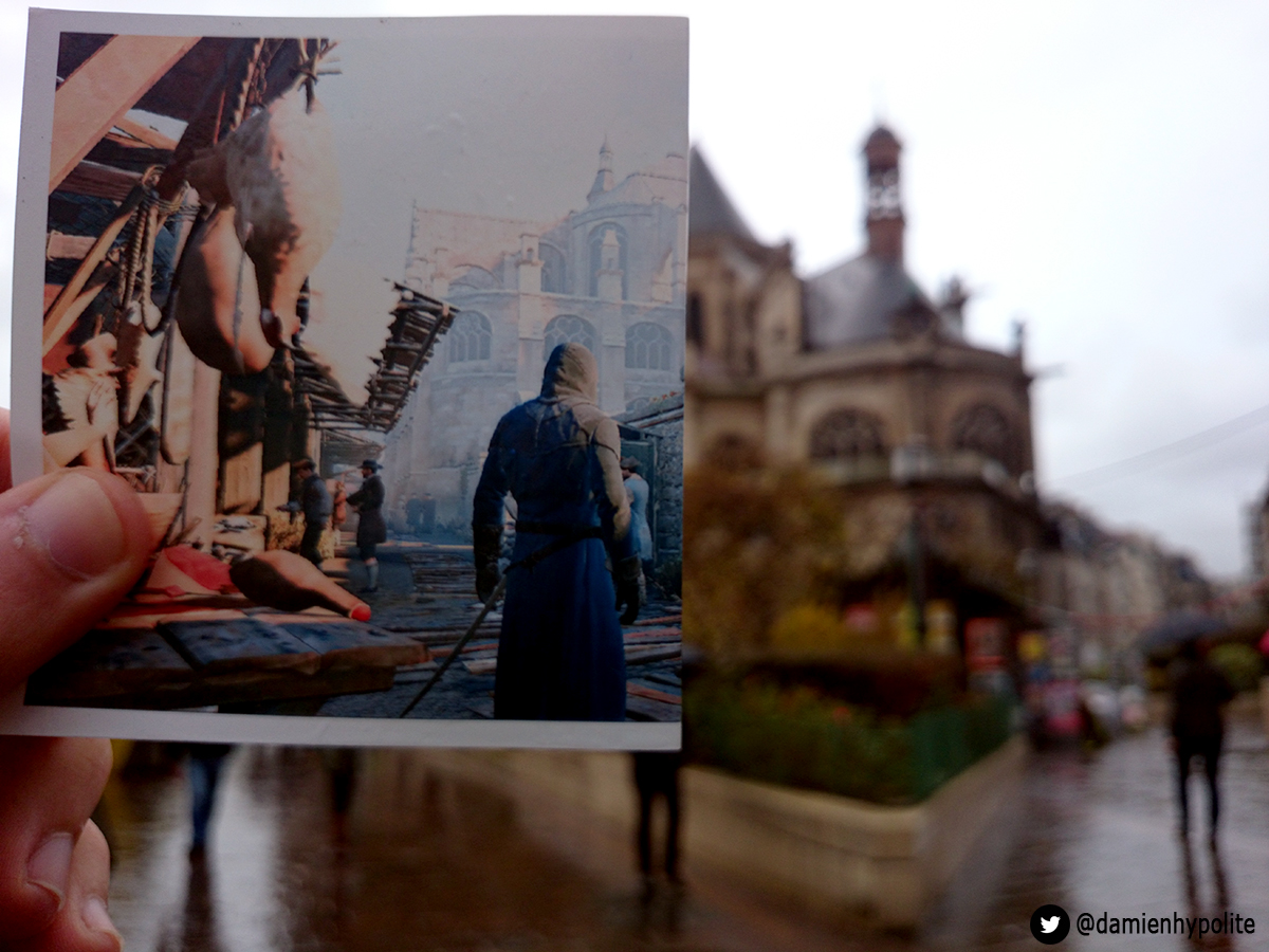 Assassin's Creed Unity Compared to Modern-Day Paris