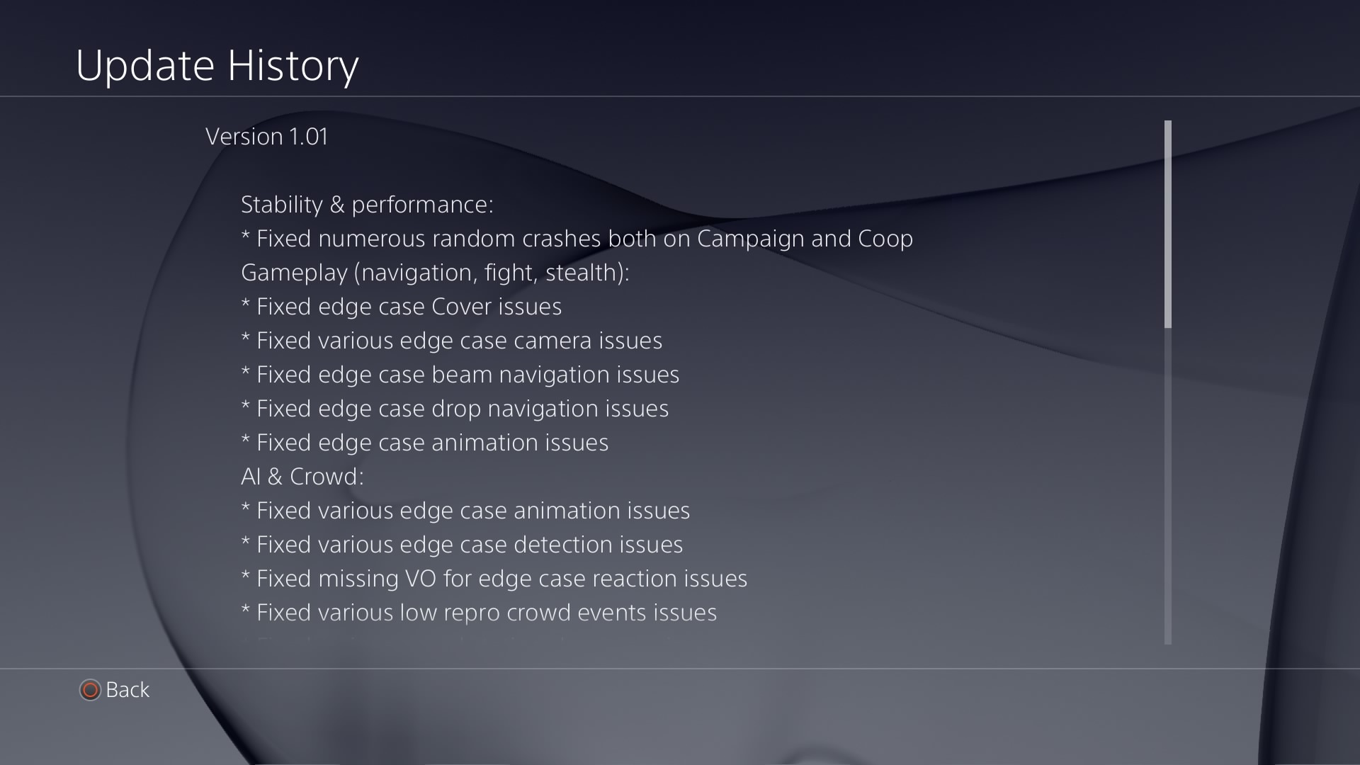 Assassin's Creed Unity Patch 1.01 Notes 1