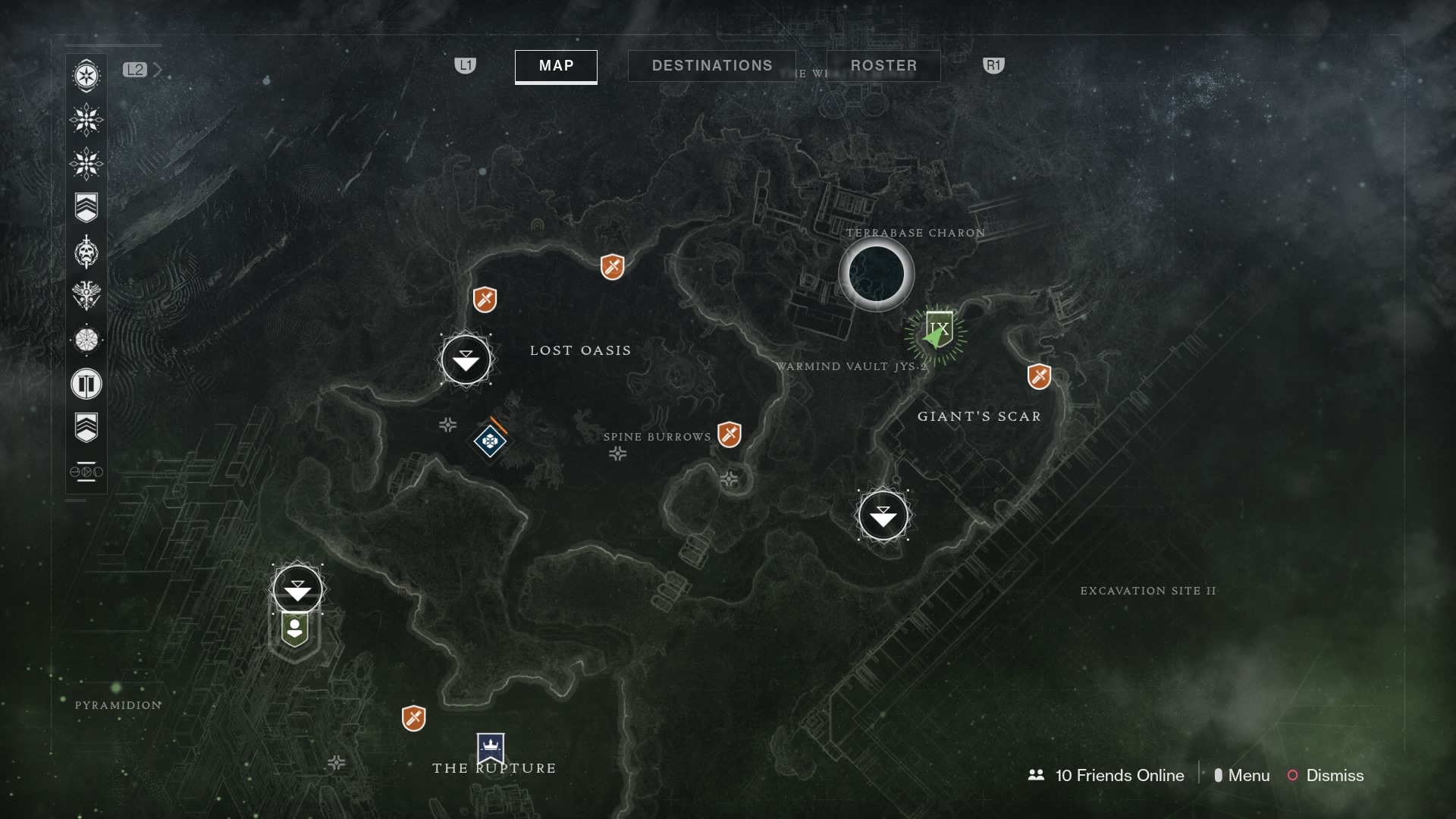 Destiny 2 Xur Io Map
