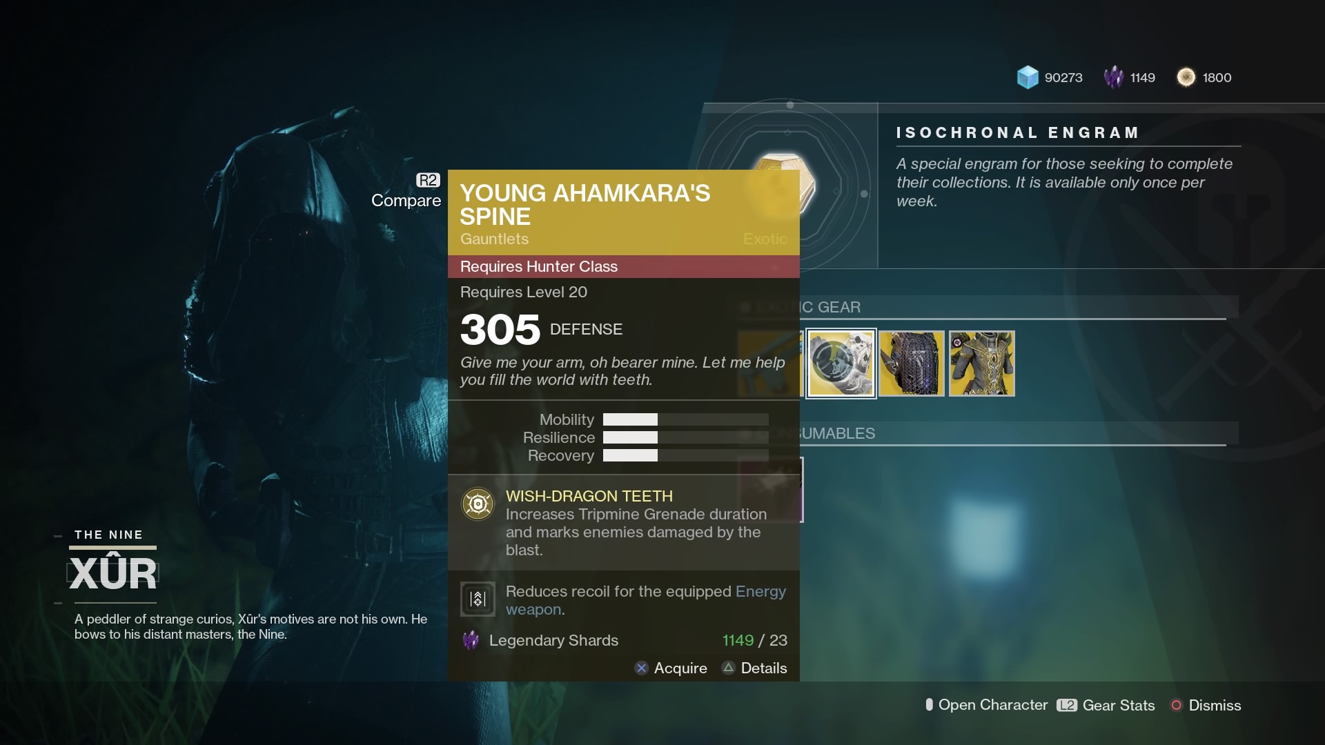 Young Ahamkara's Spine