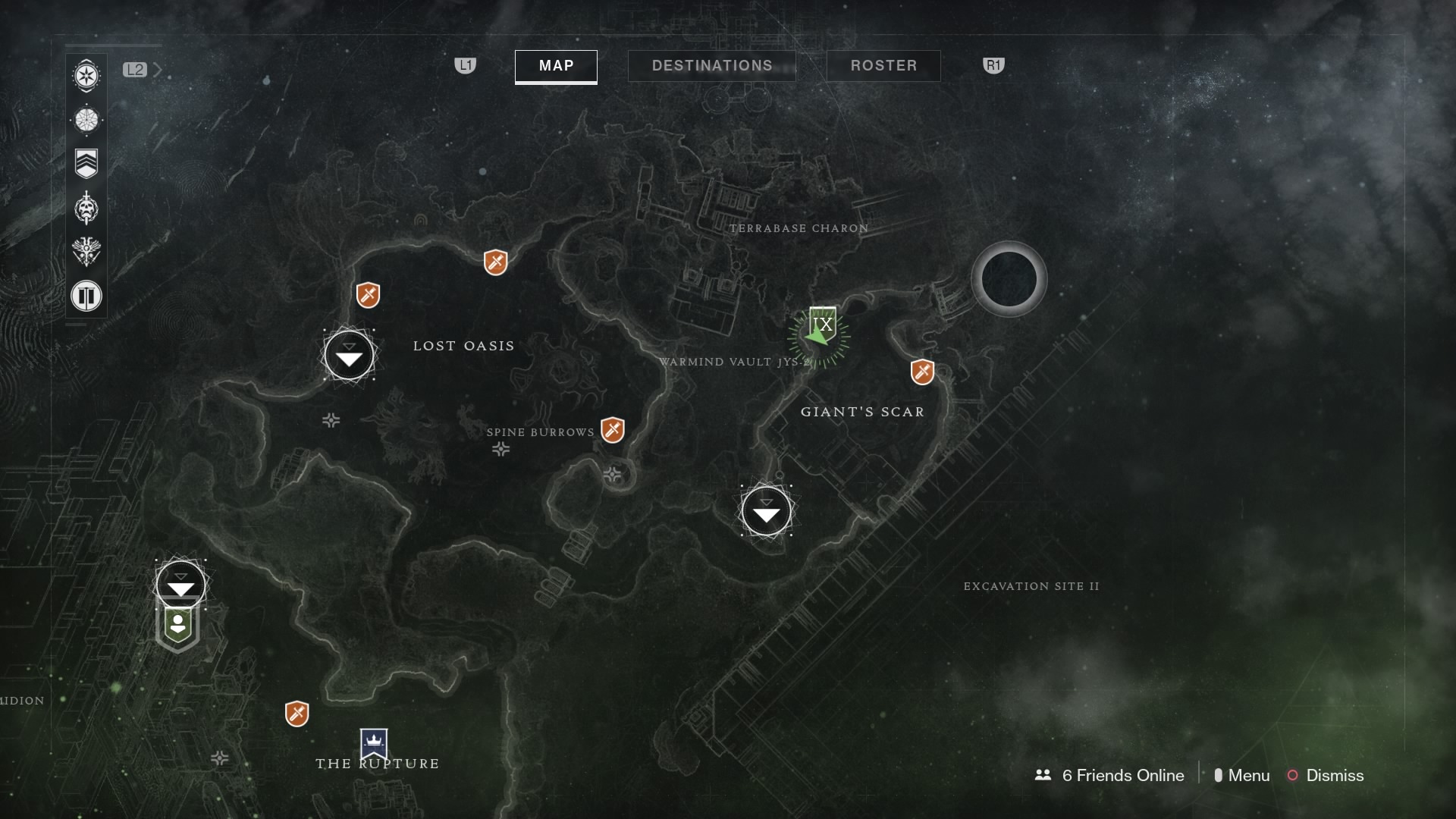 Destiny 2 Xur Map
