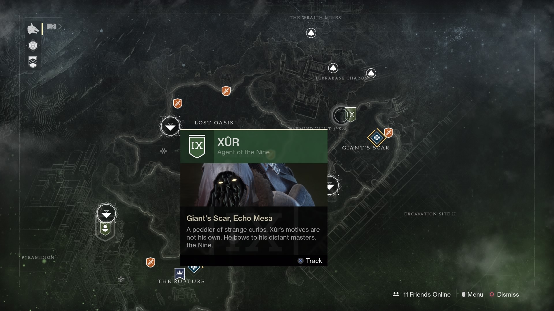 Destiny 2 Xur Map Io