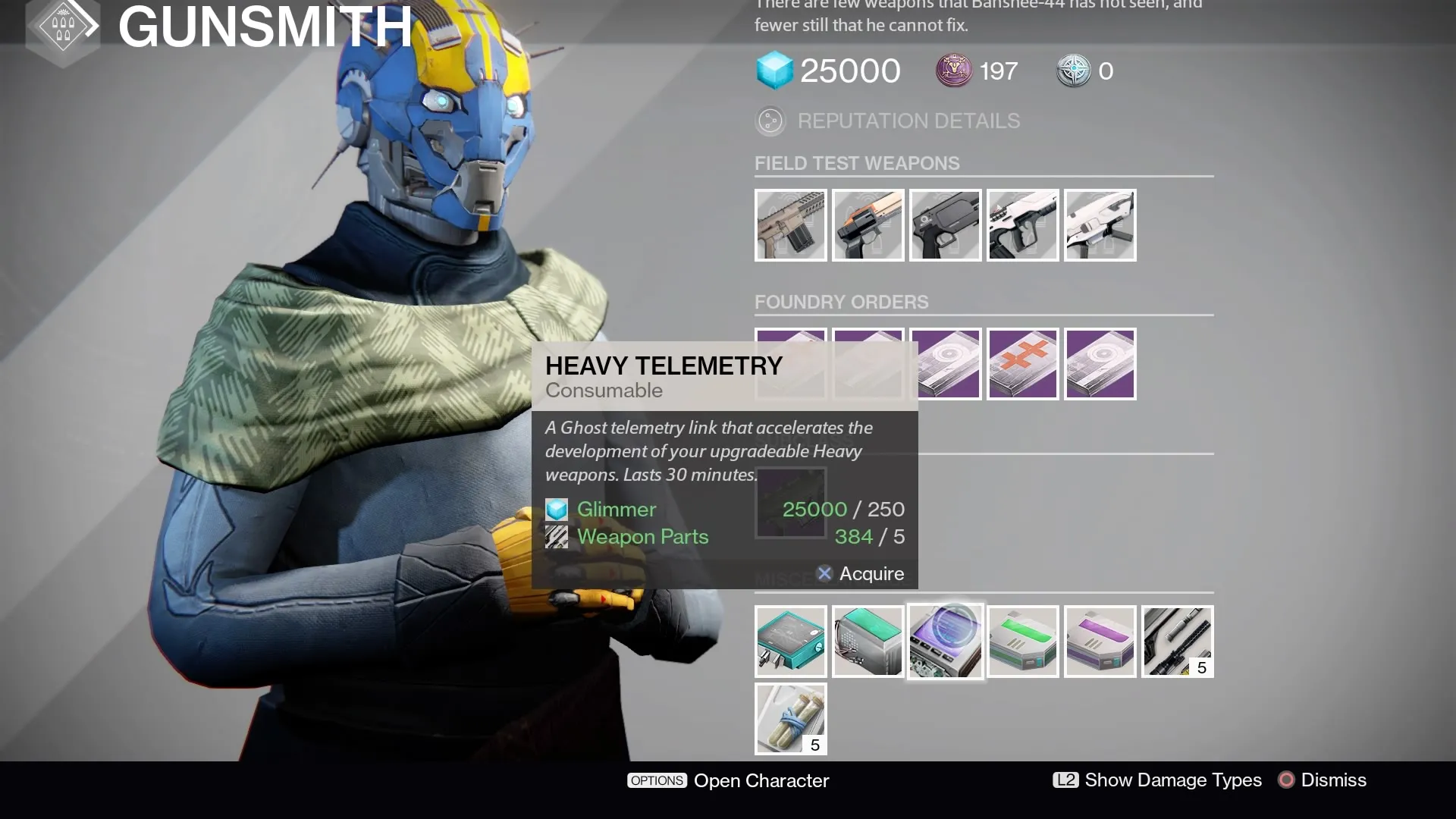 Destiny Gunsmith May 3, 2017