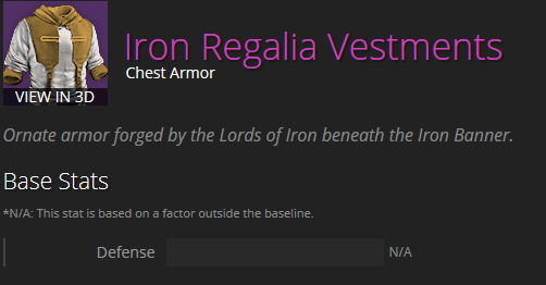 Iron Regalia Vestments