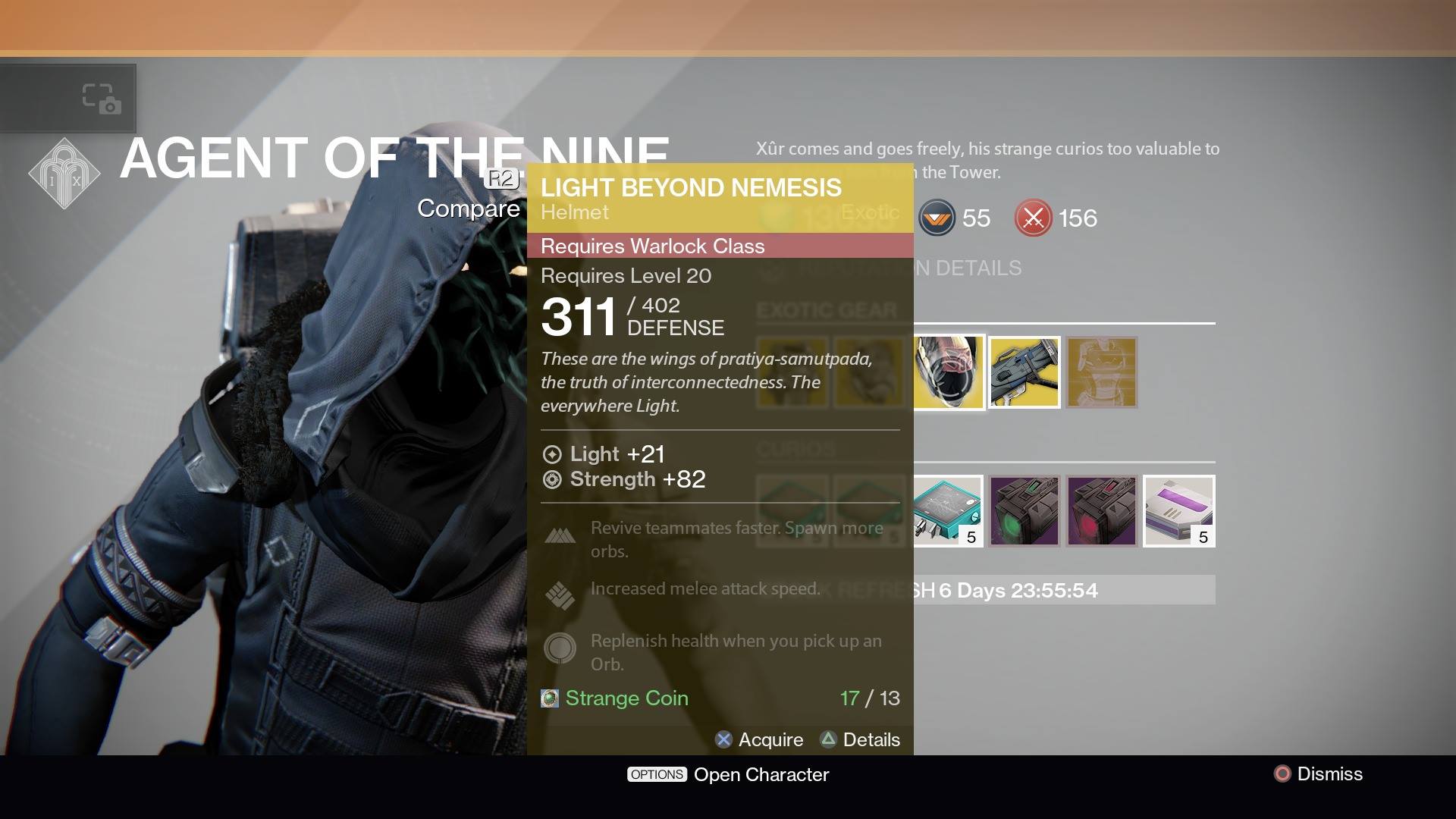 Light Beyond Nemesis - Warlock