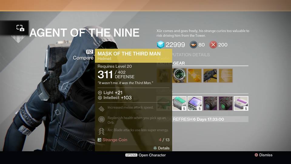 Mask of the Third Man - Hunter