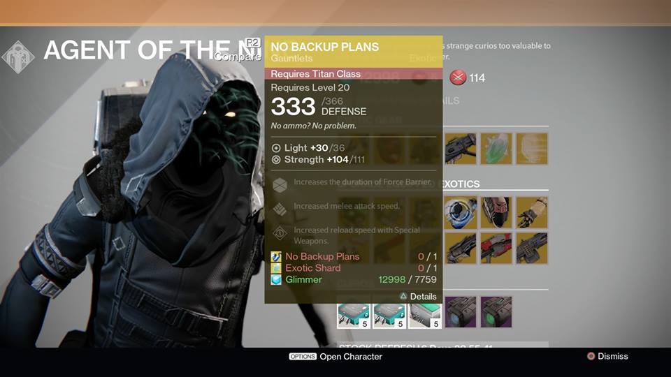 No Backup Plans - Titan (Upgrade)