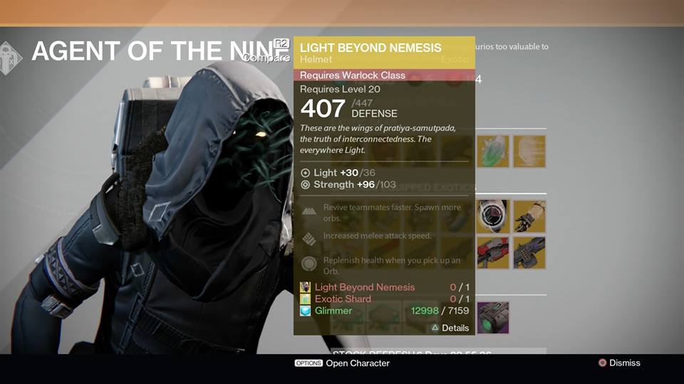 Light Beyond Nemesis - Warlock (Upgrade)
