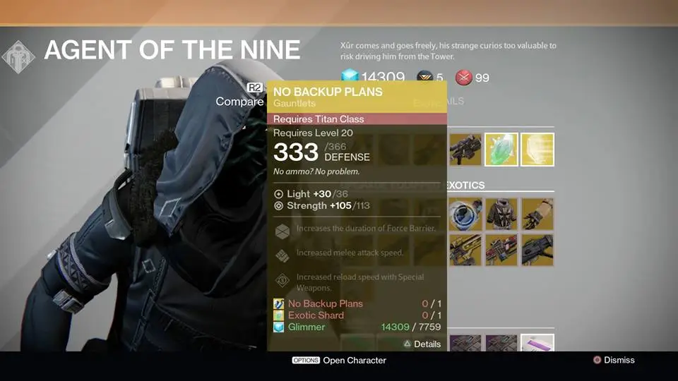 No Backup Plans (Titan)