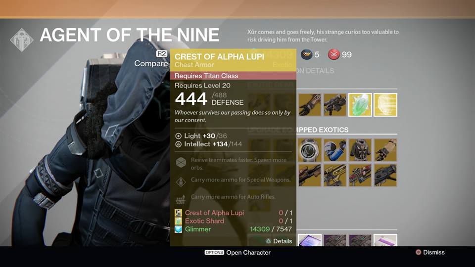 Crest of Alpha Lupi (Titan)