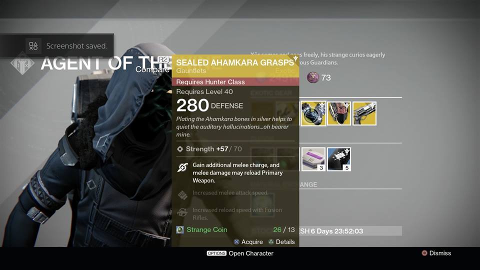 Sealed Ahamkara Grasps (Hunter)
