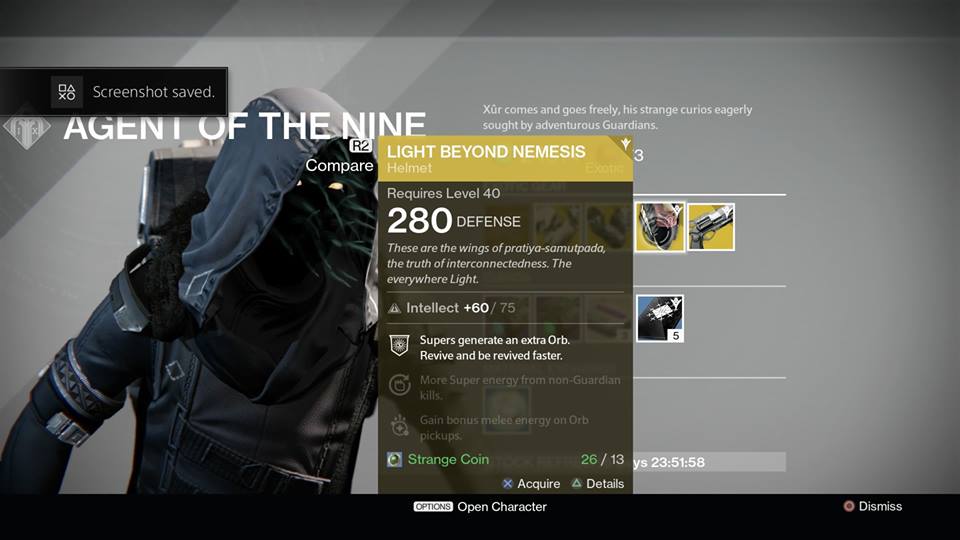 Light Beyond Nemesis (Warlock)