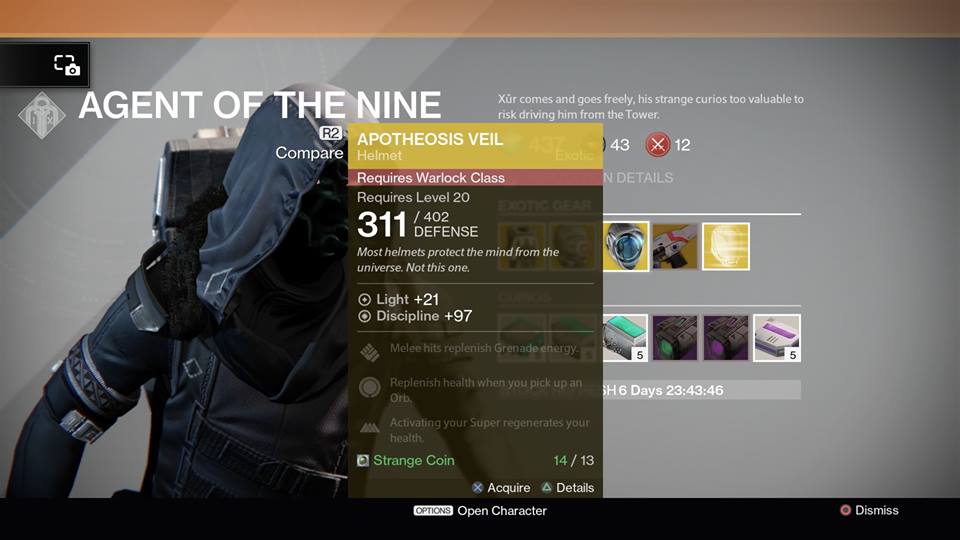 Apotheosis Veil (Warlock)