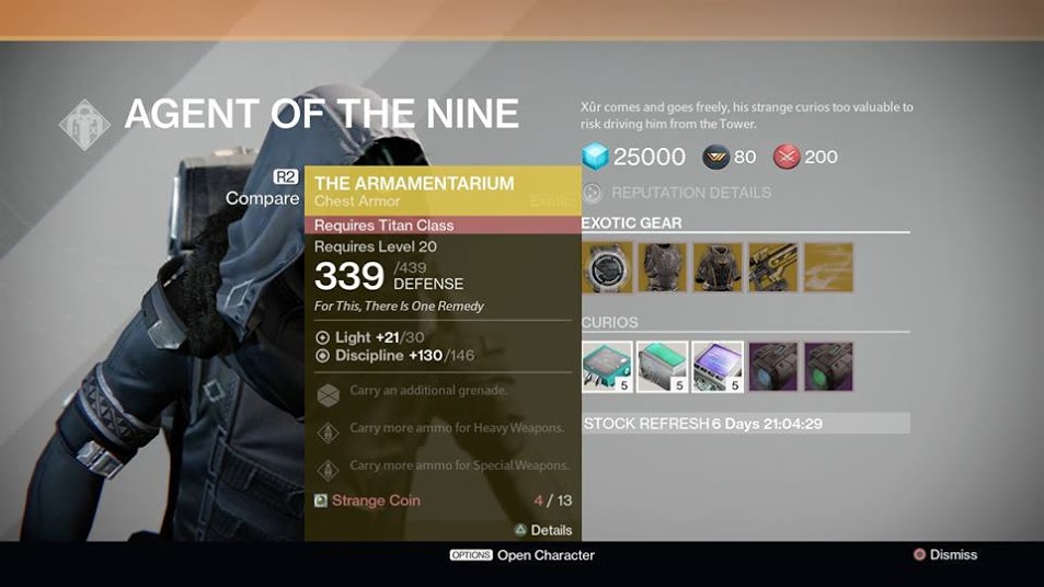 Destiny Xur November 28