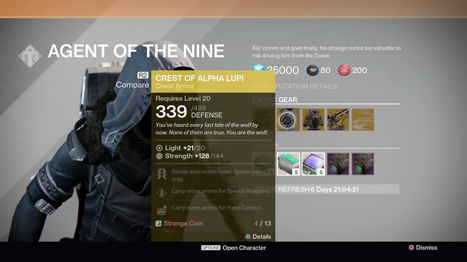 Destiny Xur November 28
