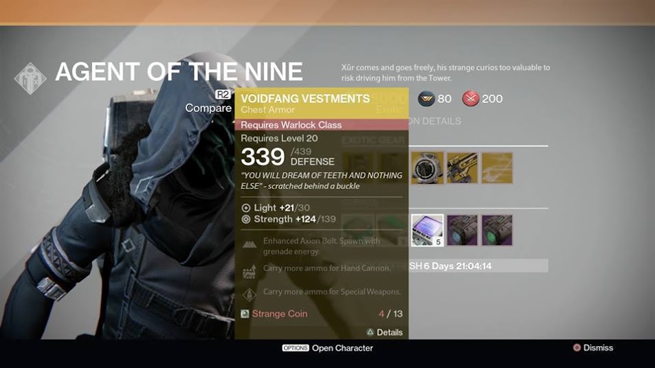 Destiny Xur November 28