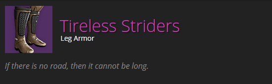 Tireless Striders