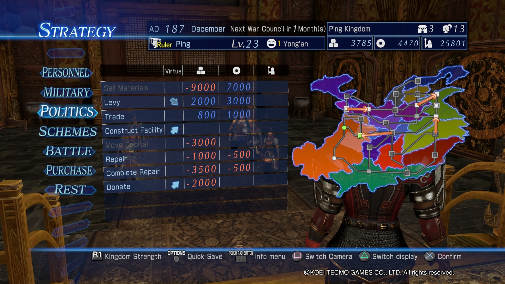 Dynasty Warriors 8: Empires Screenshot