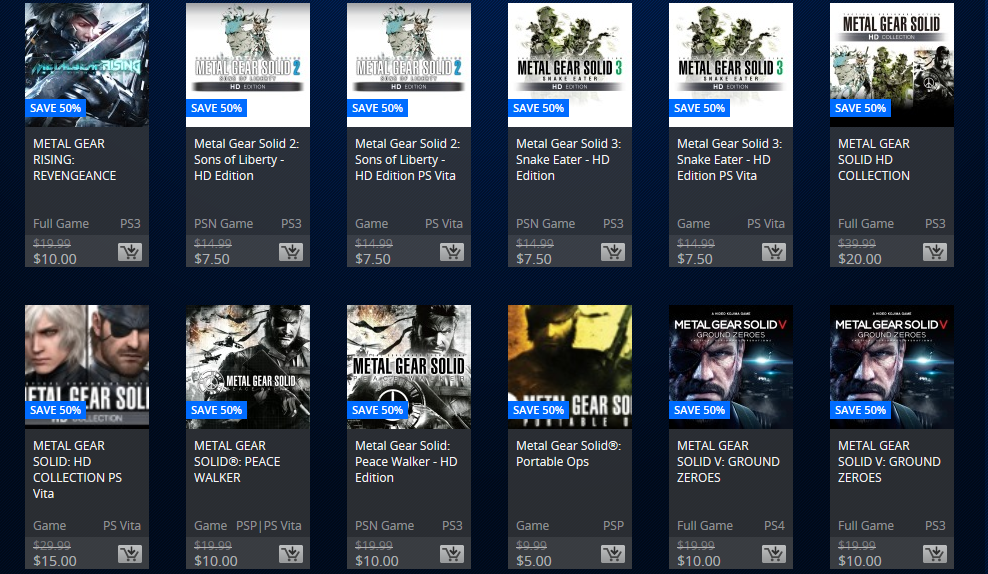 Golden Week PSN Prices