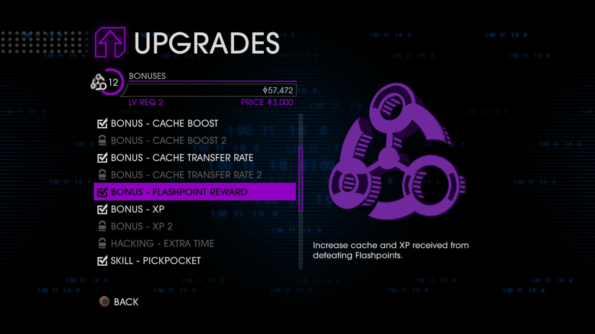 Purchase upgrade bonuses first