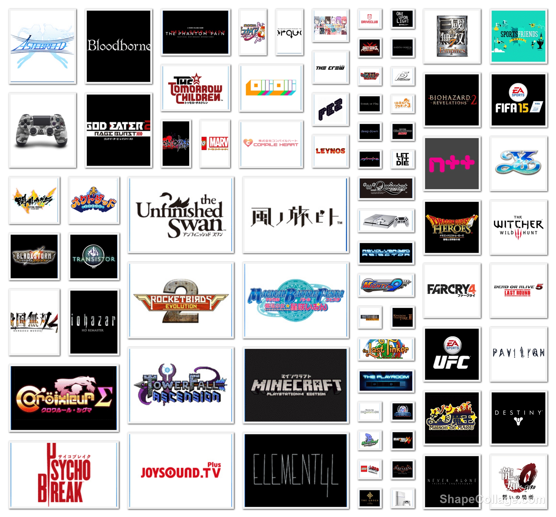 PS4 Game Logos