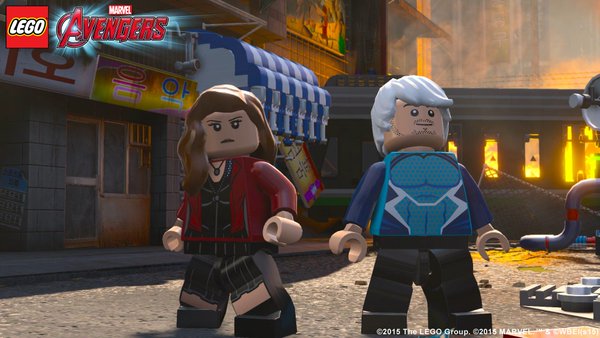 Lego Marvels Avengers Review Screen Scarlet Witch and Quicksilver