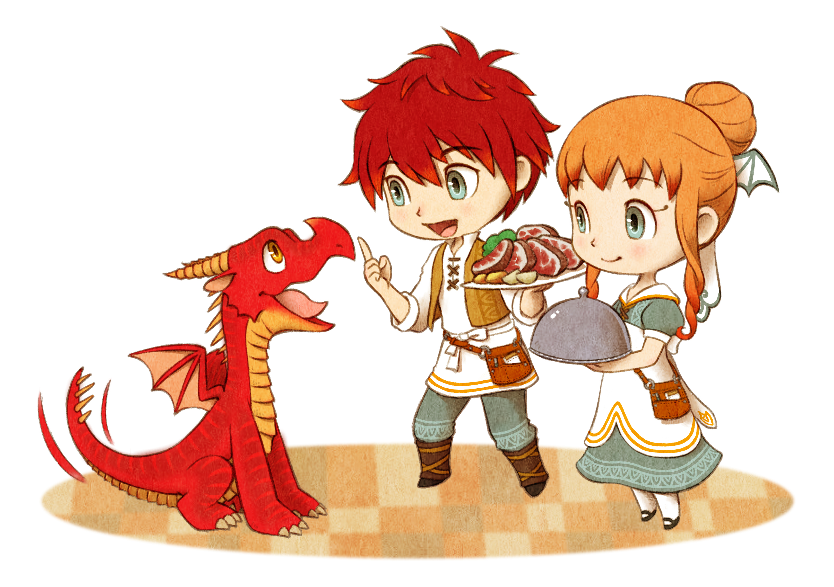 Little Dragons Cafe Character Art